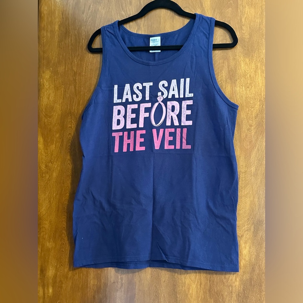 Bachelorette Tank Top - Last Sail Before the Veil - Size M